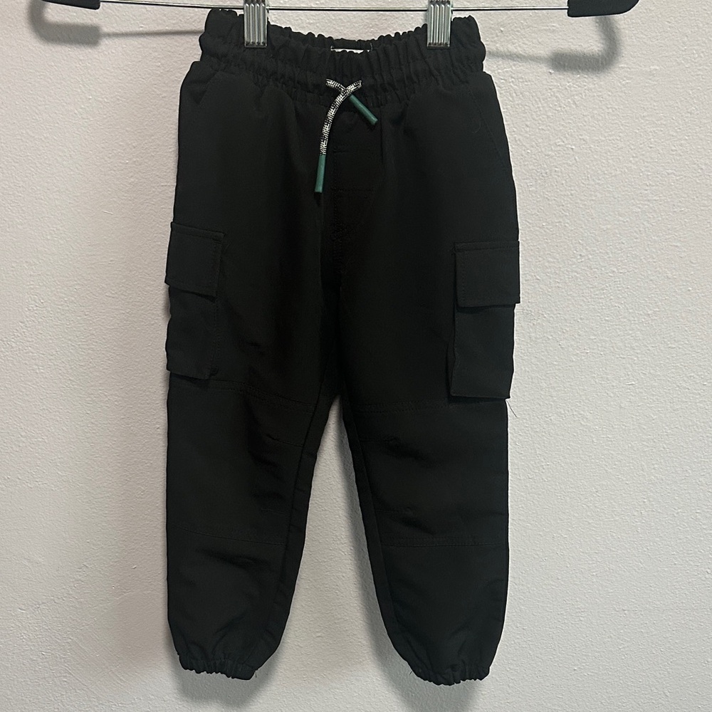 Sovereign Code Black Cargo Joggers with Drawcord